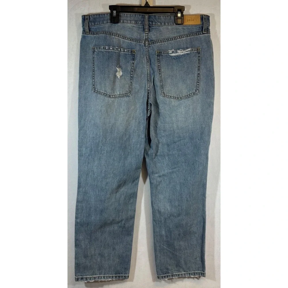 NEW Joie Boyfriend Relaxed Fit Distressed Jeans | Size 30 Crop Fit Boho B3 - Picture 3 of 7
